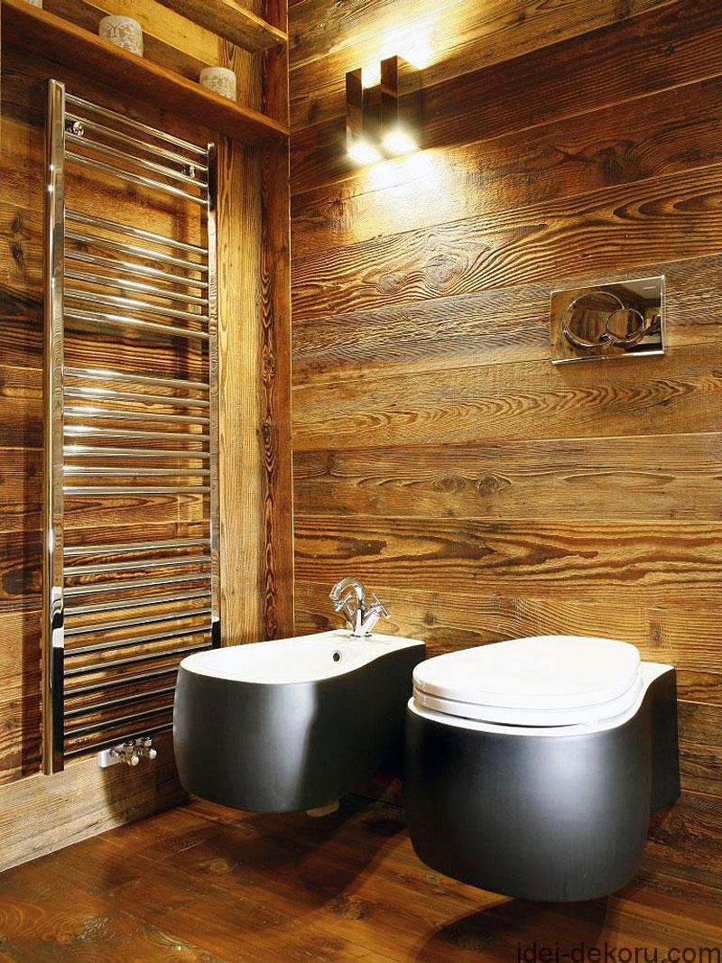 Inspiring modern toilet Towel rail Charming wall lights Cool basin