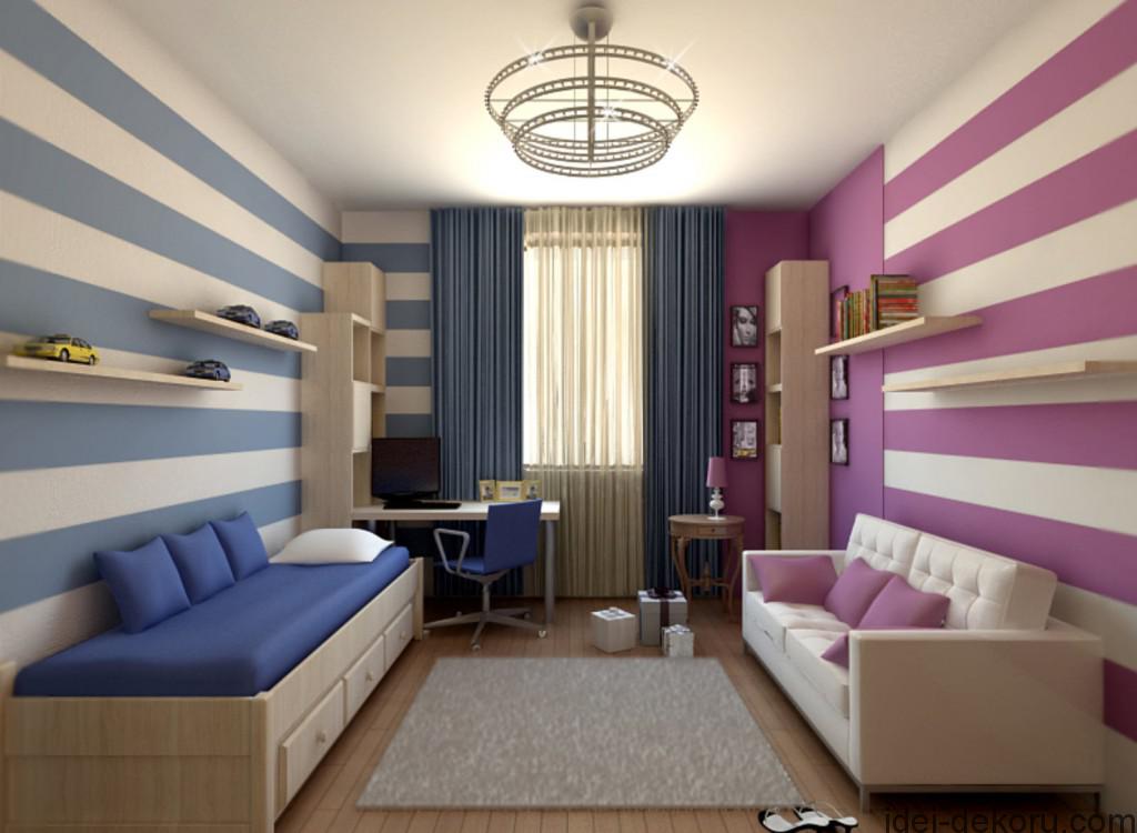 Дизайн спальни и гостиной в одной комнате 19 кв