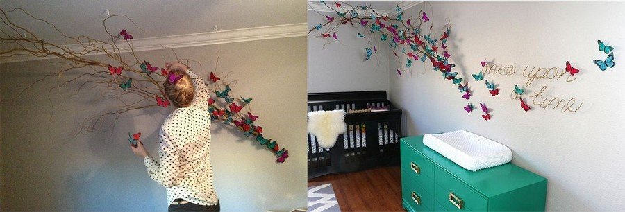6-butterfly-wall-art-decor-ideas-tree-branch-naturalistic-style-baby-room