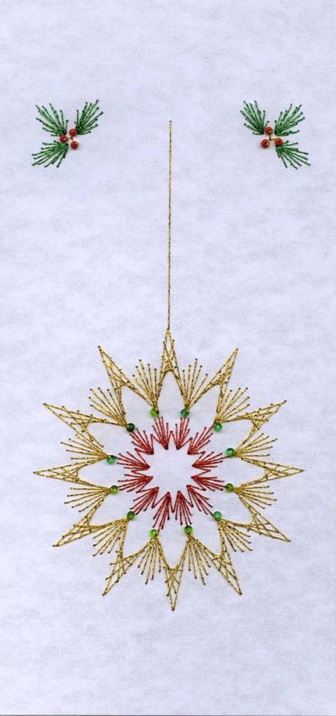 Вишиті листівки до Різдва | Ідеї декору