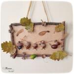 Tableau familial avec des glands