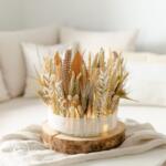 Windlicht mit Trockenblumen im Boho-Style selbermachen
