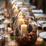 déco de table noël nature
